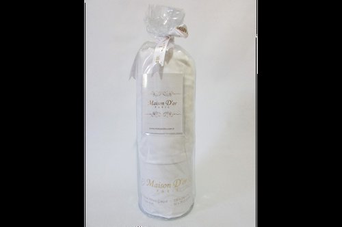 Простынь на резинке с наволочками Maison Dor FITTED DUZ хлопковый сатин белый 180х200+20, фото, фотография