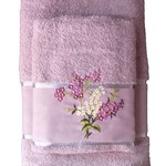 Подарочный набор полотенец для ванной 50х90, 70х140 Efor МЕДУНИЦА хлопковая махра светло-сиреневый, фото, фотография