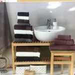 Набор полотенец для ванной 3 пр. Maison Dor MELISSA хлопковая махра антрацит, фото, фотография