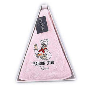 Полотенце-салфетка круглое в подарочной упаковке Maison Dor MAXI BOX хлопковая махра грязно-розовый D=70