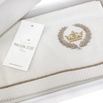 Подарочный набор полотенец-салфеток 30х50(4) Maison Dor PIERRE LOTI хлопковая махра кремовый, фото, фотография