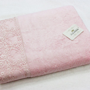Полотенце для ванной Maison Dor JULIA BAMBU хлопковая/бамбуковая махра розовый 85х150