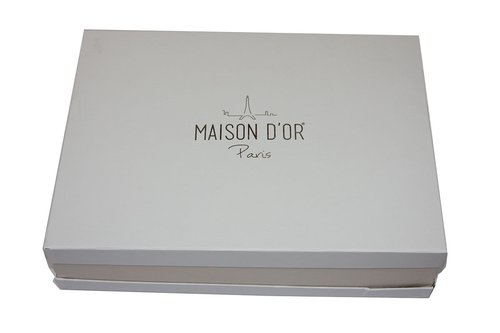 Постельное белье Maison Dor QUEEN хлопковый сатин грязно-розовый евро, фото, фотография