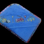 Детское полотенце-уголок Maison Dor KIDS ROBE хлопковая махра голубой 90х90, фото, фотография