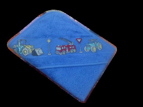 Детское полотенце-уголок Maison Dor KIDS ROBE хлопковая махра голубой 90х90, фото, фотография