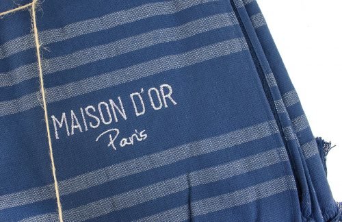 Полотенце-палантин пештемаль Maison Dor VIOLETTA хлопок синий 100х200, фото, фотография