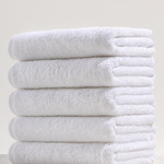 Набор полотенец для ванной 5 шт. Karna GRAVEL хлопковая махра белый 70х140, фото, фотография