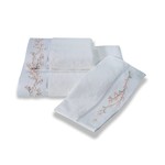 Подарочный набор с халатом Soft Cotton RUYA бамбуко-хлопковая махра белый L, фото, фотография