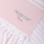 Полотенце для ванной Maison Dor BABETTE хлопковая махра грязно-розовый 50х100, фото, фотография