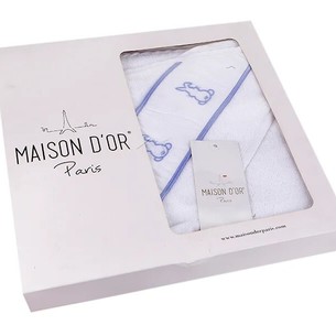 Детское полотенце-уголок Maison Dor RAPID хлопковая махра голубой 75х100