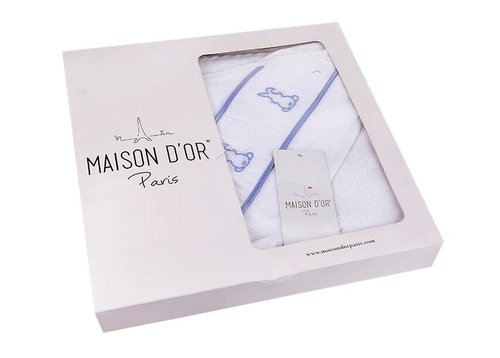 Детское полотенце-уголок Maison Dor RAPID хлопковая махра голубой 75х100, фото, фотография