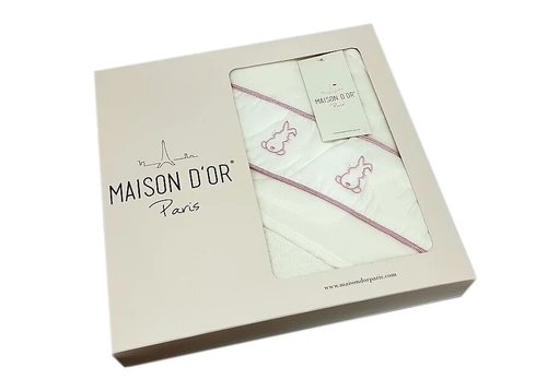 Детское полотенце-уголок Maison Dor RAPID хлопковая махра розовый 75х100, фото, фотография