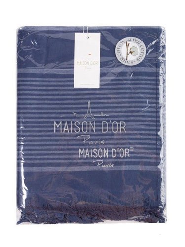 Полотенце для ванной Maison Dor PESTEMAL хлопок синий 85х150, фото, фотография