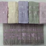 Набор полотенец для ванной 6 шт. Luzz CTN-40 хлопковая махра 30х50, фото, фотография