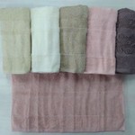 Набор полотенец для ванной 6 шт. Luzz CTN-80 хлопковая махра 70х140, фото, фотография