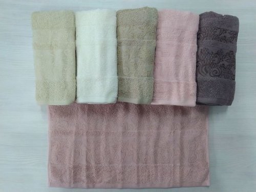 Набор полотенец для ванной 6 шт. Luzz CTN-80 хлопковая махра 70х140, фото, фотография