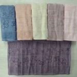 Набор полотенец для ванной 6 шт. Luzz DAISY хлопковая махра 30х50, фото, фотография