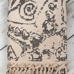 Пляжное полотенце, парео, палантин (пештемаль) Pupilla LAGUN хлопок дымчатый 90х170, фото, фотография