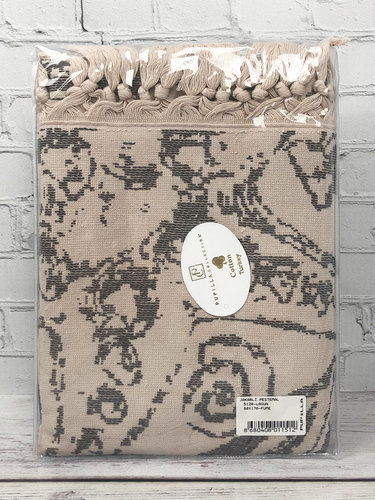 Пляжное полотенце, парео, палантин (пештемаль) Pupilla LAGUN хлопок дымчатый 90х170, фото, фотография