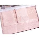 Постельное белье с пледом-покрывалом Tivolyo home ALIANZ хлопковый сатин делюкс розовый евро, фото, фотография