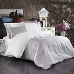 Постельное белье Grazie Home SARAH хлопковый сатин делюкс серый евро, фото, фотография