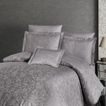 Постельное белье DO&CO SANDRA тенсель серо-коричневый евро, фото, фотография