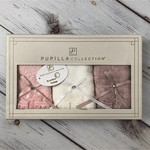 Подарочный набор полотенец-салфеток 3 шт. Pupilla VITA бамбуковая махра V1, фото, фотография