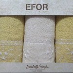 Набор полотенец-салфеток 30х50(3) Efor ANYA хлопковая махра желтый, фото, фотография