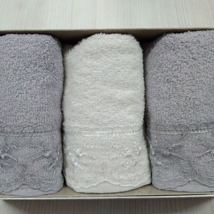 Набор полотенец-салфеток 30х50(3) Efor ANYA хлопковая махра серый