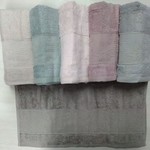 Набор полотенец для ванной 6 шт. Sikel FLOWERS бамбуковая махра 50х90, фото, фотография