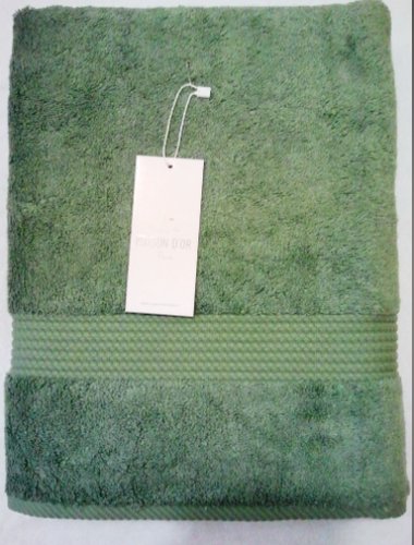 Полотенце для ванной Maison Dor AMADEUS хлопковая/бамбуковая махра зеленый 85х150, фото, фотография