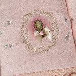 Набор полотенец для ванной в подарочной упаковке 2 пр. Pupilla LIZA бамбуковая махра V2, фото, фотография