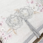 Набор полотенец для ванной в подарочной упаковке 2 пр. Pupilla ROSE LINDA бамбуковая махра V1, фото, фотография