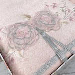 Набор полотенец для ванной в подарочной упаковке 2 пр. Pupilla ROSE LINDA бамбуковая махра V2, фото, фотография