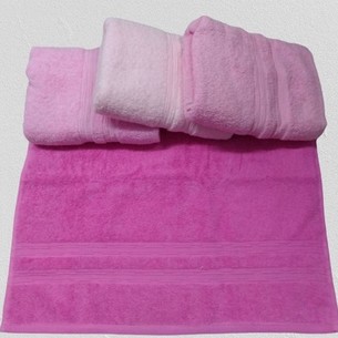 Набор полотенец для ванной 4 шт. Luzz CTN-35 хлопковая махра розовый 50х90