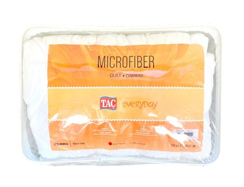 Одеяло TAC MICROFIBER микроволокно/микрофибра белый 155х215, фото, фотография