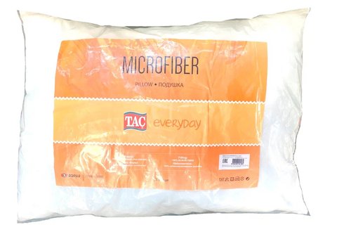 Подушка TAC MICROFIBER микроволокно/микрофибра белый 50х70, фото, фотография