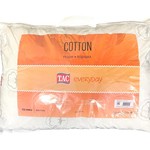 Подушка TAC COTTON микроволокно+хлопок/микрофибра белый 50х70, фото, фотография