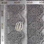 Скатерть прямоугольная Efor DIAMOND велюр серебро 160х220, фото, фотография