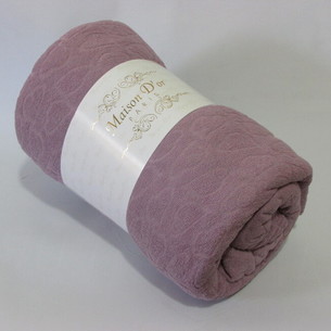 Простынь на резинке с наволочками Maison Dor JAKARLI хлопковая махра фиолетовый 180х200+20