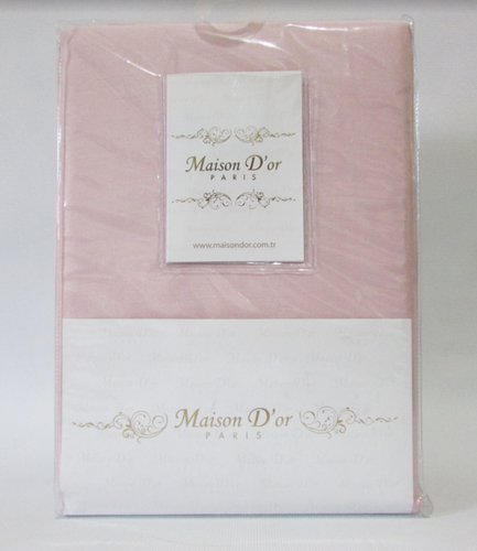 Простынь с наволочками Maison Dor DUZ SATIN хлопковый сатин грязно-розовый 240х260, фото, фотография