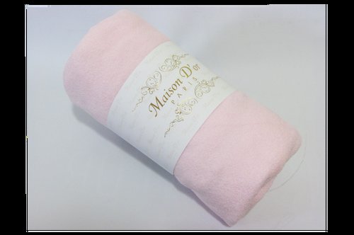Простынь на резинке с наволочками Maison Dor DUZ хлопковая махра розовый 180х200+20, фото, фотография