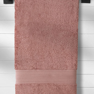 Полотенце для ванной Karna SOLID хлопковая махра грязно-розовый 90х180