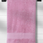 Полотенце для ванной Karna SOLID хлопковая махра розовый 90х180, фото, фотография