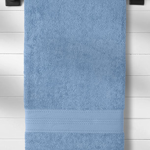 Полотенце для ванной Karna SOLID хлопковая махра голубой 90х180