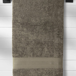 Полотенце для ванной Karna SOLID хлопковая махра кофейный 90х180