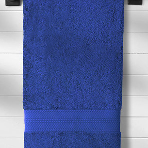 Полотенце для ванной Karna SOLID хлопковая махра королевский синий 90х180