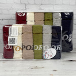 Набор полотенец для ванной 6 шт. Cestepe SPORT хлопковая махра 50х90, фото, фотография