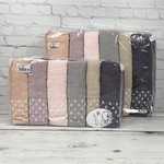 Набор полотенец для ванной 6 шт. Cestepe ELMAS хлопковая махра V1 70х140, фото, фотография