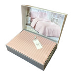 Постельное белье Maison Dor NEW RAILS хлопковый сатин-жаккард грязно-розовый семейный, фото, фотография